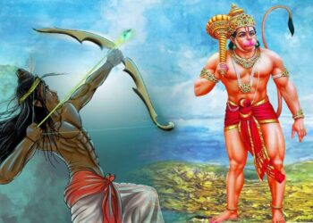 Epic battle between Arjun and Hanuman