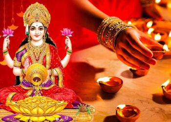 We lit diyas in Diwali